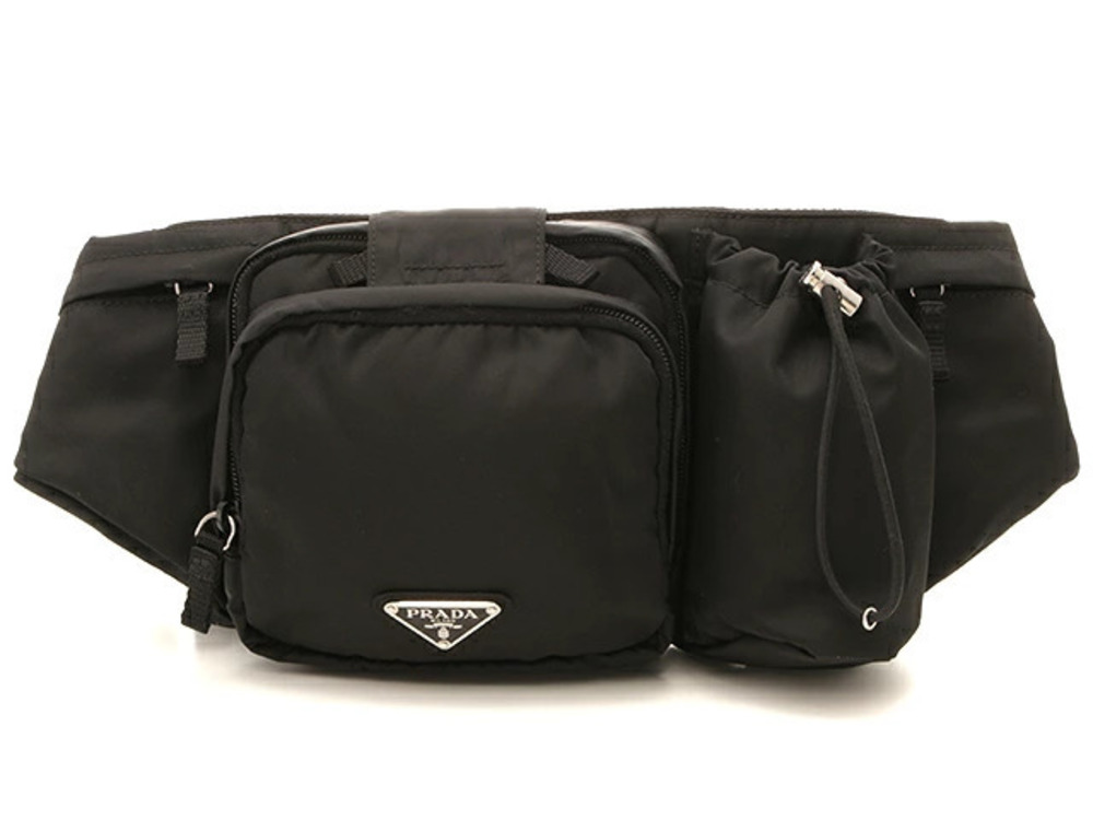 Prada Waist Bum Body bag belt black